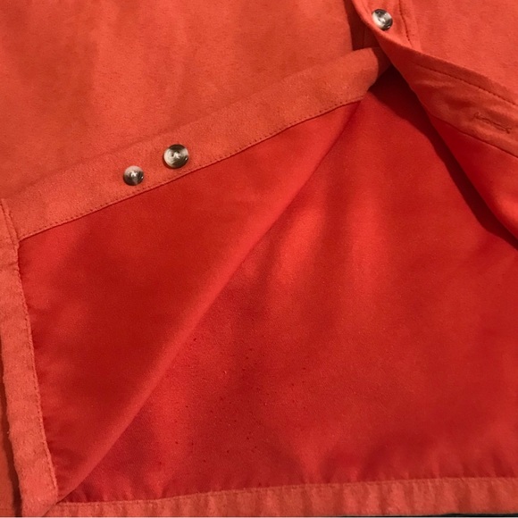 SCANDIA WOODS Safari Style Button Down Microfiber Suede Pilot Shirt - Picture 10 of 10